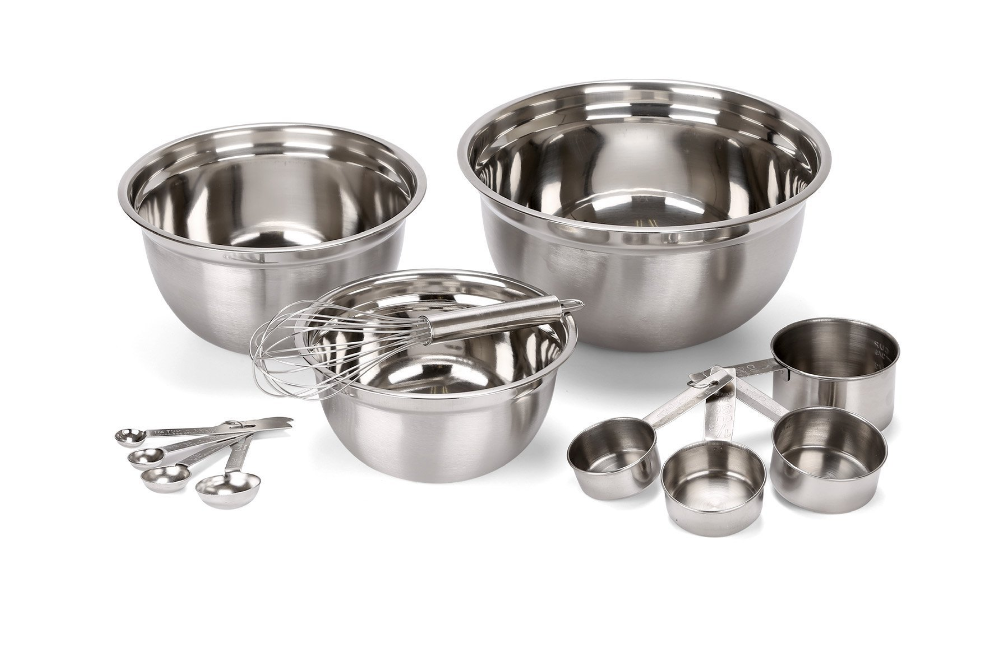 Juego de 14 tazones para mezclar, con tazas y cucharas medidoras